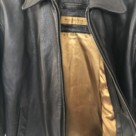 MARC NEW YORK LEATHER JACKET - Picture 5 of 8